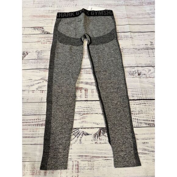 Gymshark NWT Low Rise Flex Legging in Black Marl/Charcoal Size Small - Picture 2 of 4